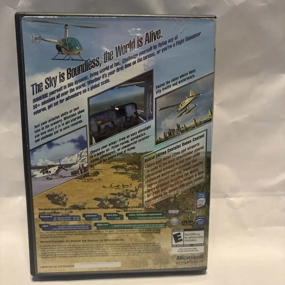 Microsoft Flight Simulator X Deluxe Edition - PC DVD Windows, Complete w/ Key
